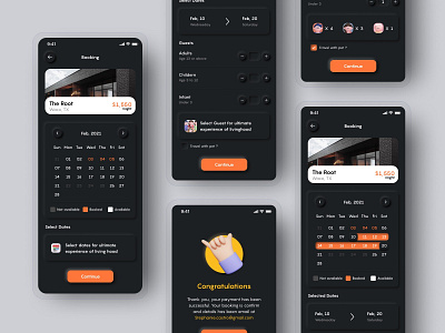 Lighthouse Real Estate black booking booking app branding creative design logo creative designs dark theme home real estate home rental house rent ios 7 mobile app neumorphism neumorphism ui rental app search property uiux design