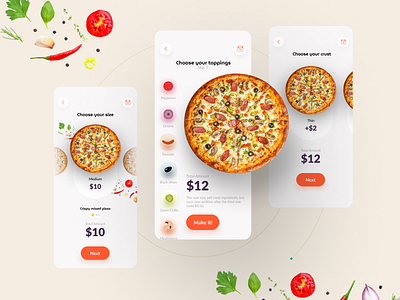 Custom Pizza mobile app Exploration by ⚡Ankit⚡ for MindInventory on ...