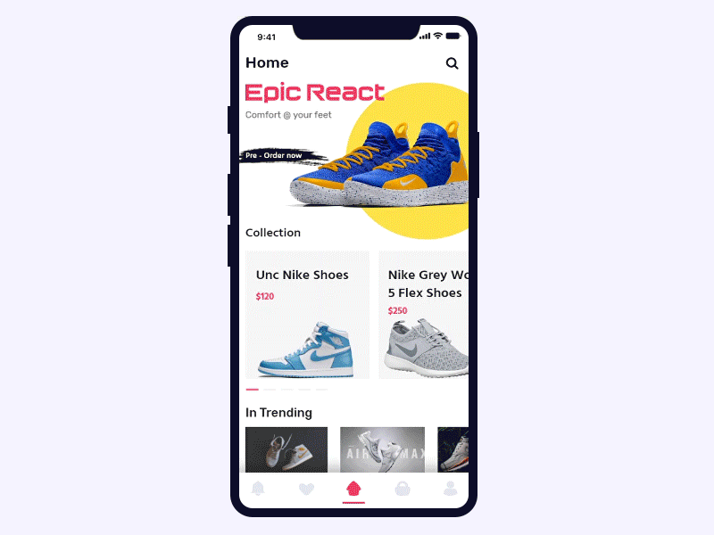 Sneakers Shopping App android app app concept busines colorful design ecommerce app ios shoe shop shopping app sneaker ui ui ux