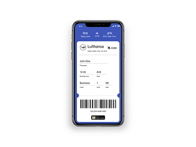 Flight wallet app