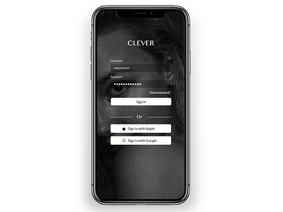 Simple mobile login screen design login mobile ui user interface