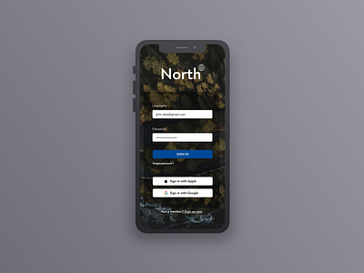 Log in screen - daily UI challange #1 apple design mockup sign in with apple user interface