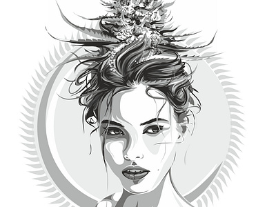 Weedwoman custom design design illustration vector weed