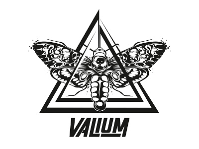 Valium brand design logo valium vector
