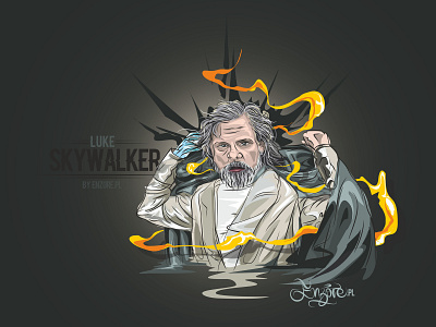 Luke Skywalker Star Wars Project custom design design illustration jedimaster luke skywalker vector