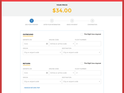 Add Flight Itinerary