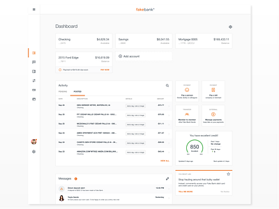 Dashboard concept dashboard design financial fintech ux