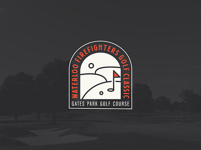 2022 Firefighters Golf Classic design fire department firefighter golf golf tournament logo