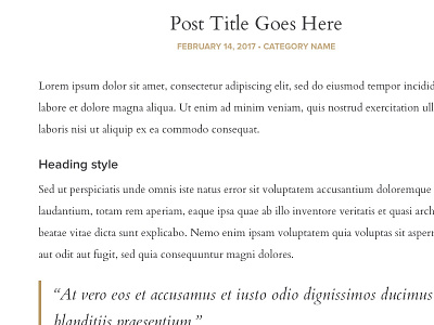Blog typography blog layout typography