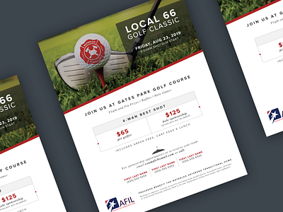 Local66 Golf Classic design fire department flyer flyer design golf tournament print print design