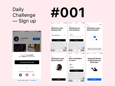 Daily UI Challenge #001 - Sign up app dailyui dailyui 001 dailyuichallenge design flat ui ux