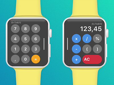 Daily UI Challenge #004 - Calculator daily004 dailyui dailyuichallenge design ui ux watch