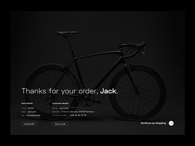 Daily UI Challenge #017 - Email Receipt bike daily 17 dailyuichallenge e commerce email receipt shop ui
