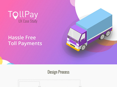 Toll Pay mobile app presentation design road toll gate toll plaza ux