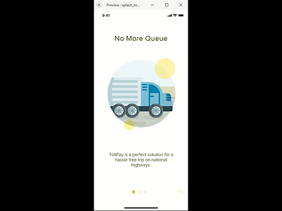 Walkthrough Tollpay adobe xd animation mobile app payment prototype animation toll plaza ui video walk through