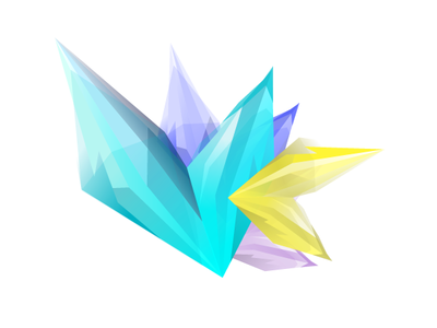 Crystals design illustration vector