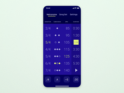 Metronome App app audio ios iphone metronome mobile music