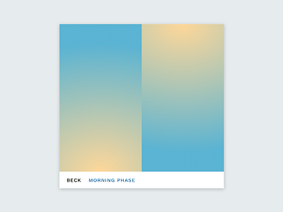 Morning Phase album artwork beck cover gradient music