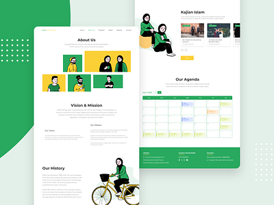 Youth Islamic Organization - Design Concept app apps branding character clean design icon illustration illustrator landing landing page minimal organization typogaphy ui ux vector website