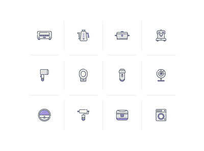 Home Devices Icons devices household icon icon design icon set