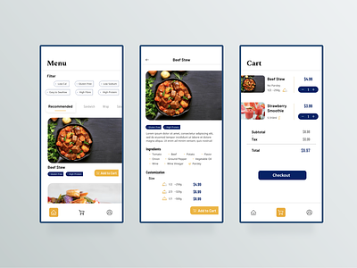 Hospital Cafe Order App adobe xd app app design checkout daily ui dailyui design menu minimal order food preorder ui ux