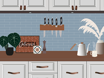 Kitchen vector illustration