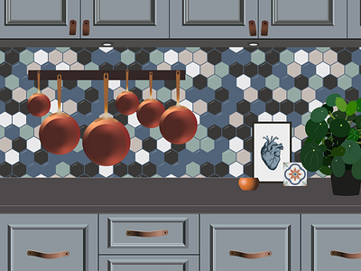 Kitchen vector illustration 4