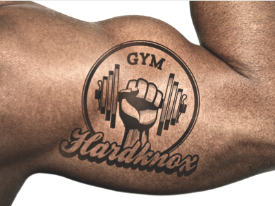 Hardknoxed arm flyer gym hardknox tattoo