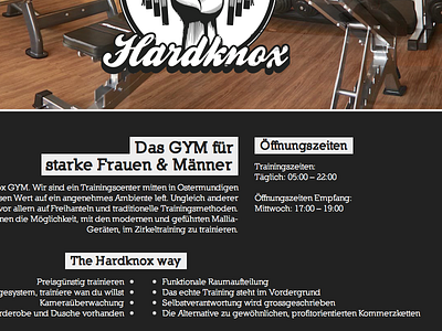 Hardknox Online gym hardknox one page responsive retina web