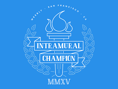 Intramural Champion T-Shirt champion competition illustration intramurals laurels line art shirt sports t shirt tshirt winner