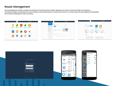 Router Management android app development router monitoring router monitoring ui design ux design