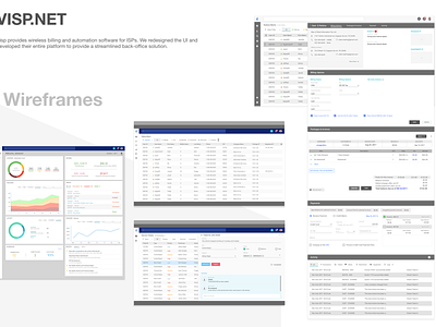 ISP Billing Platform ispbilling ui deisgn ux design