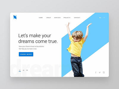 Website design for a startup app blue interaction design startup ui ui ux web design web design agency website