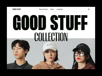 GOOD STUFF - Fashion design typography ui ux web website