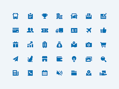 Iconography animal calendar car city contacts delivery edit glyph icon icon iconography inspiration map message place shop trophy wealth
