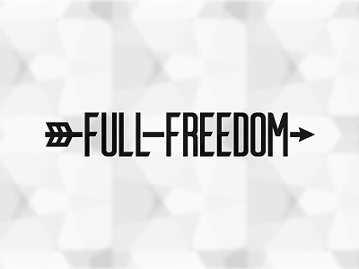 Full Freedom Logo arrow black white logo