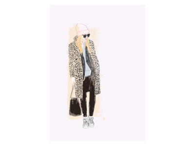 Darcy fashion hand drawn illustration