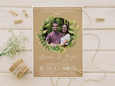WEDDING INVITATION | Danka & Jožko