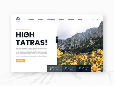 HIGH TATRAS! - Concept website