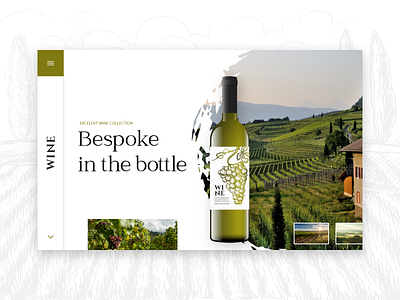 WINE! - Concept website color concept design flat landscape layout minimal simple design tuscany ui ux vineyards web website wine
