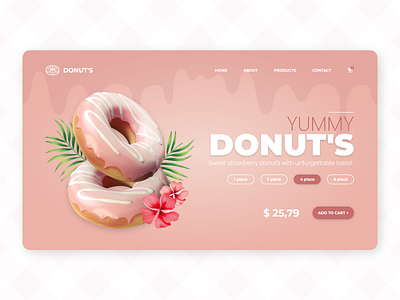 🍩 DONUT'S! - Concept Landign page