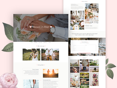 Wedding Engagement 💍 brides clean concept design event floral illustration layout love marriage photography typography ui ux web website wedding