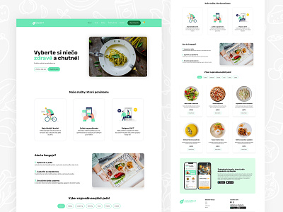 Concept: Food Delivery 🍃 clean concept eco ecology food food delivery fresh fresh food healthy food homepage landing natural naturalfood ui ux web webdesign website