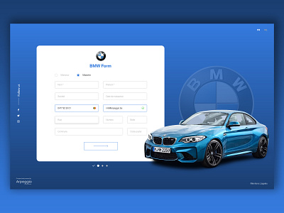 BMW Form blue bmw car communication agency design form gradient graphic graphic design ui ui ux design uidesign ux ux design ux ui design web website