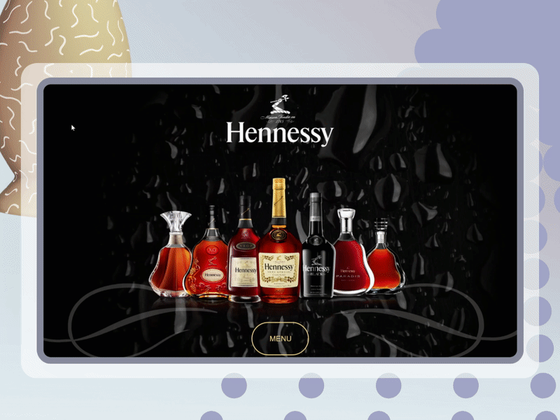 Hennessy Interaction Experience app design branding design ui ux ux design