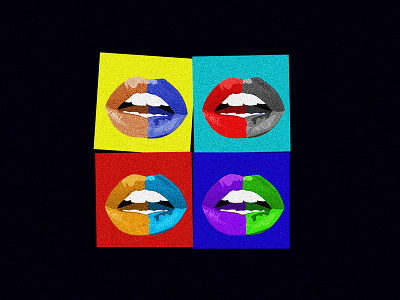 Lips design illustration lips logo typography