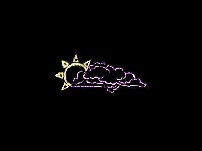 Sun & Clouds clouds design illustration logo sun typography