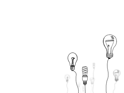 Light bulb design drawing illustration light bulbs logo typography
