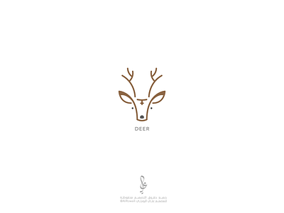 DEER LOGO deer deer illustration logo design شعار غزال