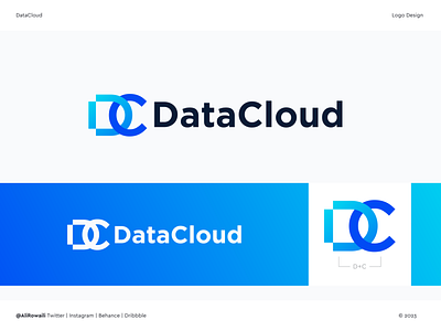 DataCloud branding data cloud design graphic design logo شعار